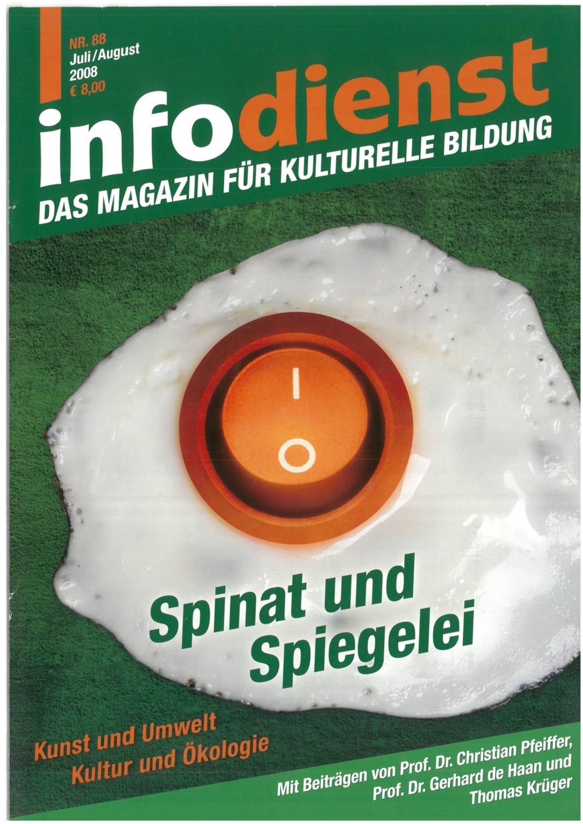 Spinat und Spiegelei. Kunst und Umwelt – Kultur und Ökologie